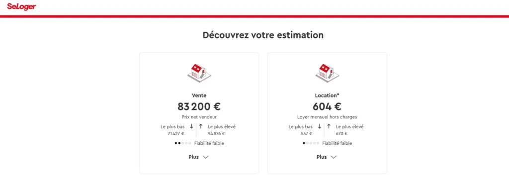 estimation d'un bien sur se loger.com