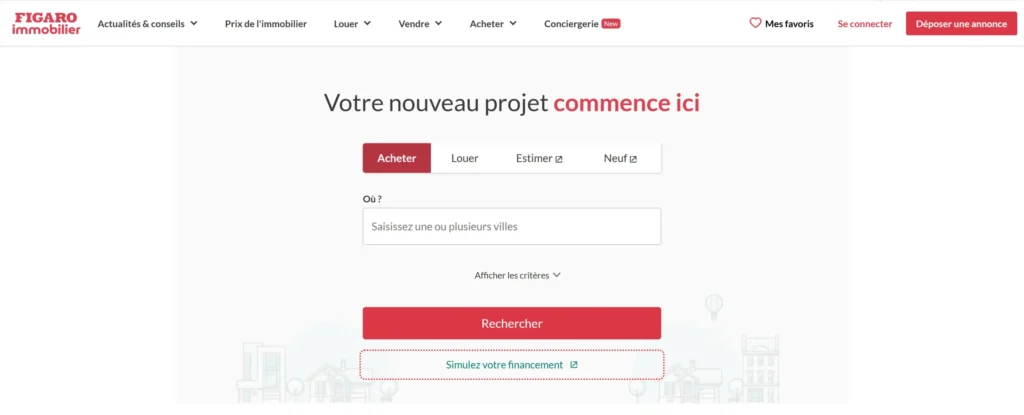 page d'accueil le figaro immobilier