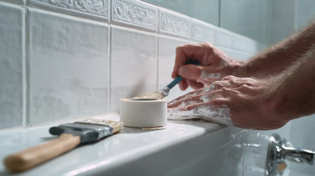 peinture d'une salle de bain (1)