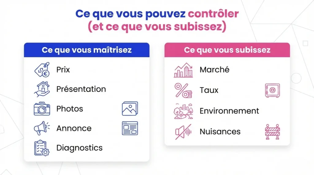 Listes des facteurs qui impactent la vente d'un bien immobilier