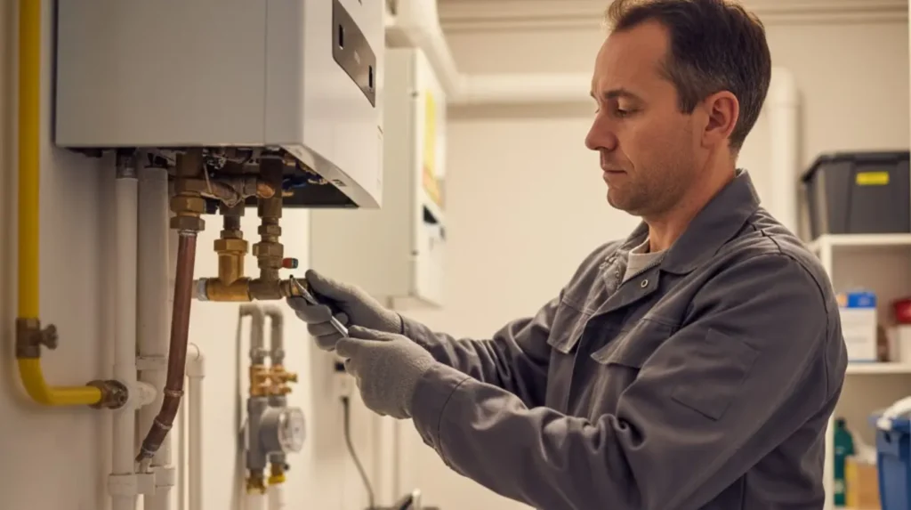 test d'une chaudière lors d'un dpe