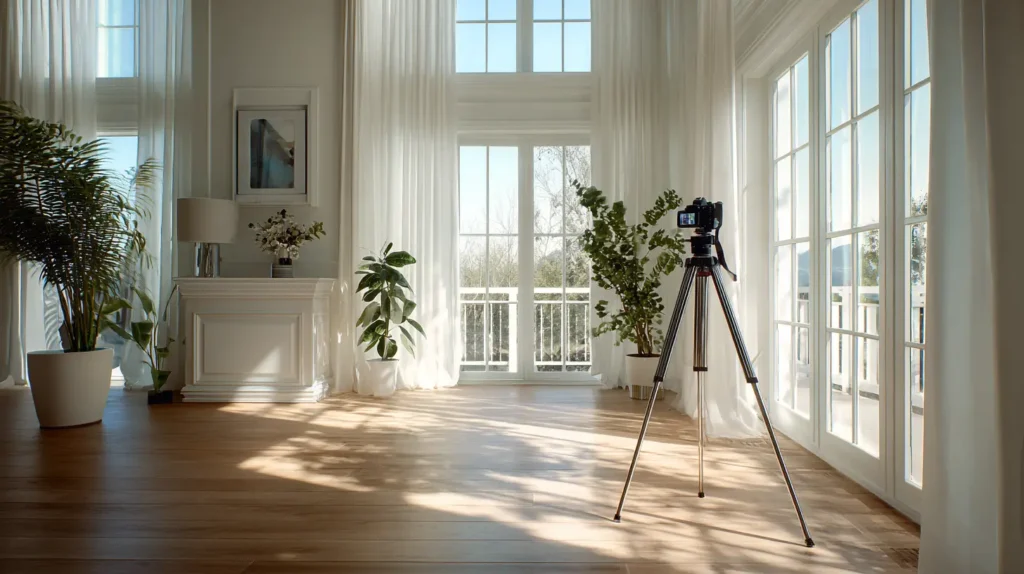 prise de photos avant de vendre sa maison