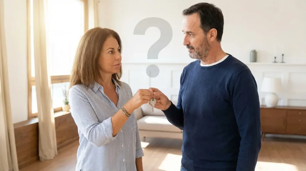 Couple qui se pose la question de vendre sans notaire