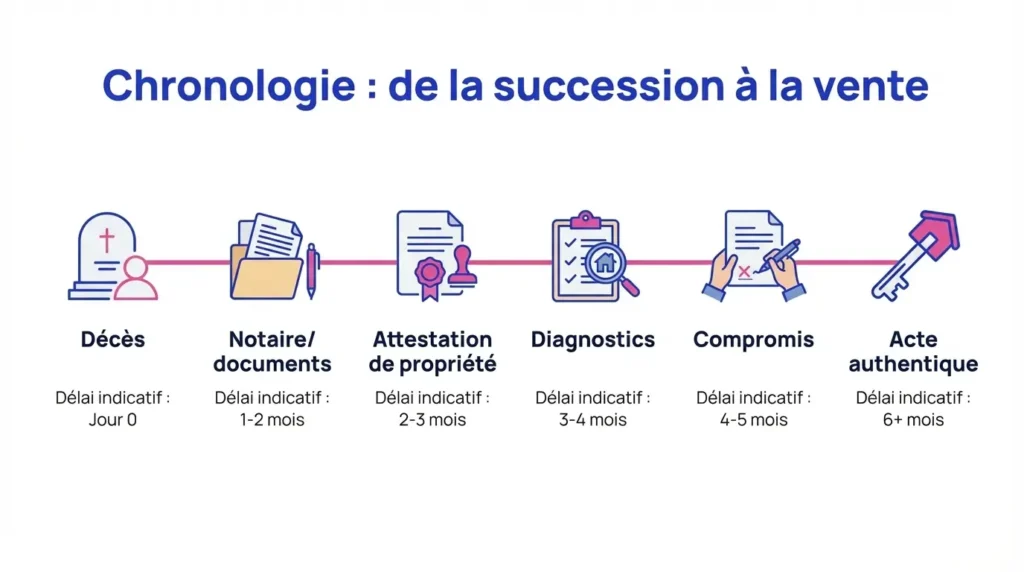 Etapes à passer entre la succession et la vente d'un bien