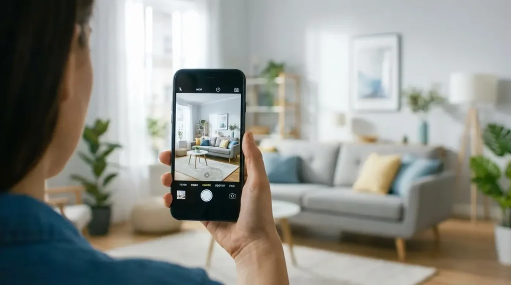 Gestion de la vente en solitaire avec prise des photos du bien