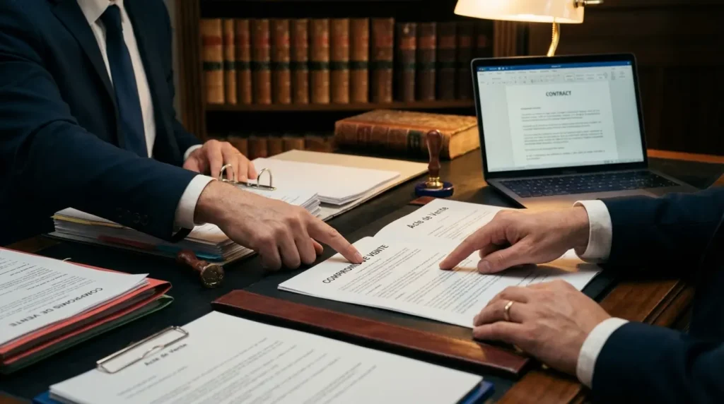 Rendez-vous chez le notaire pour vendre un bien immobilier