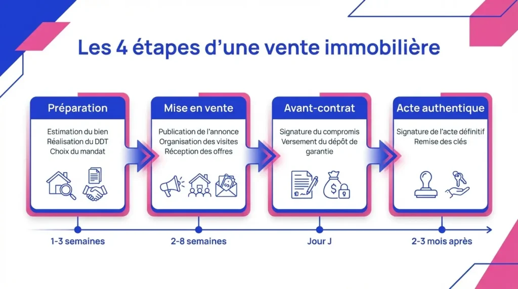 Les étapes d'une vente immobilière