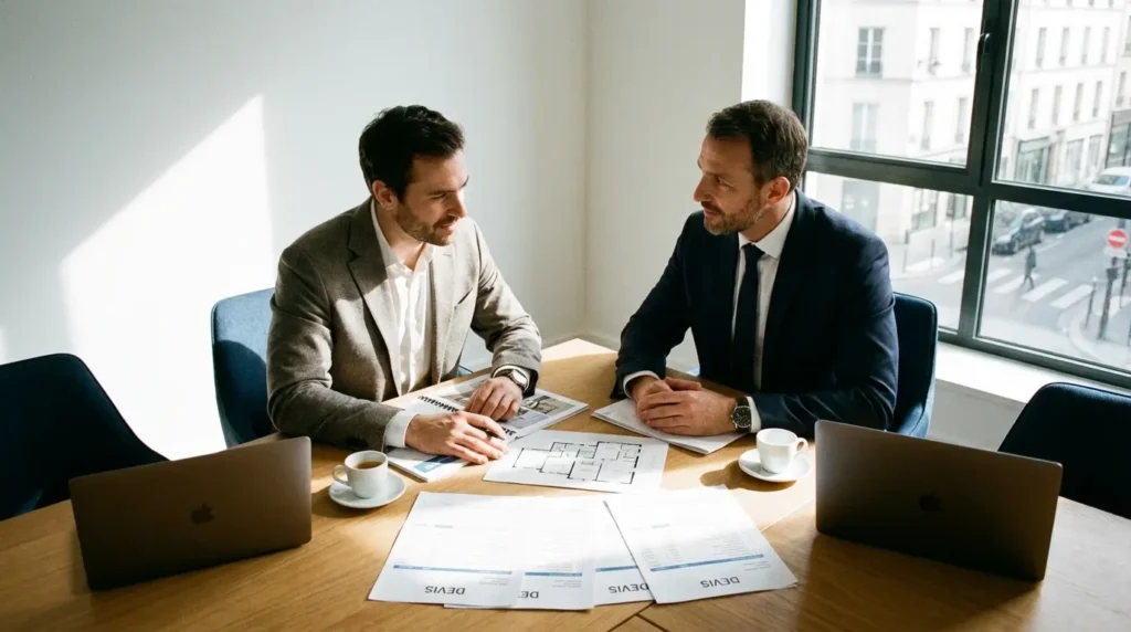 Rendez-vous avec un maître d'oeuvre pour déterminer le coût des travaux de rénovation