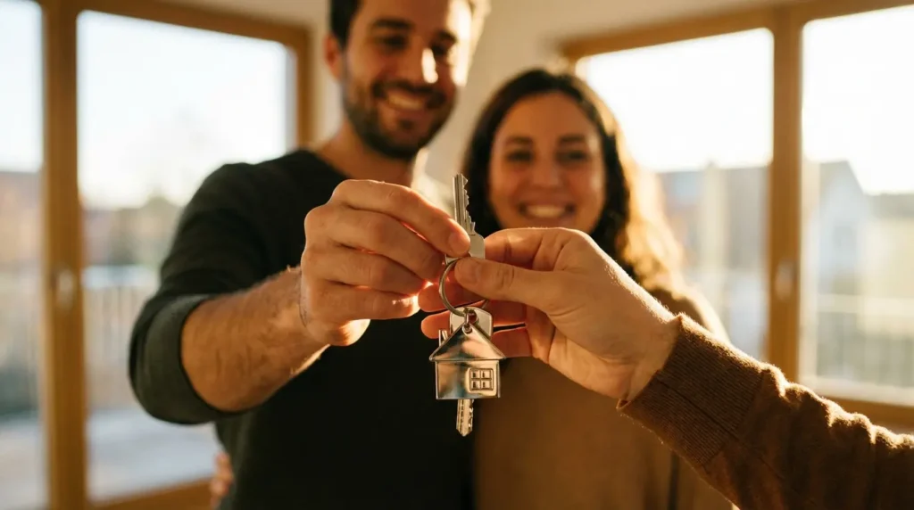 Restitution des clés aux aquéreurs d'un bien immobilier