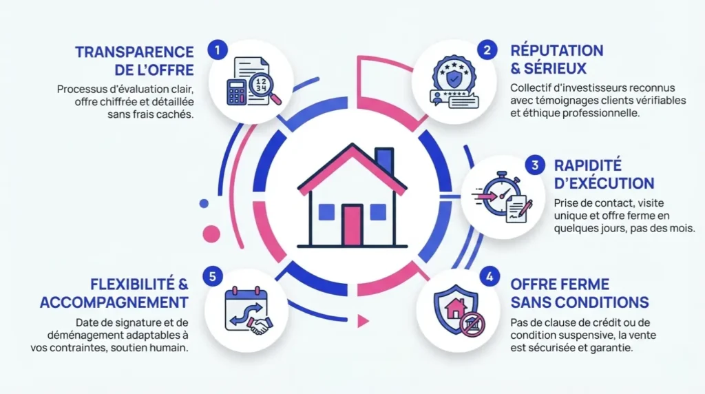 Avantages d'un vente à une entreprise qui rachète l'immobilier