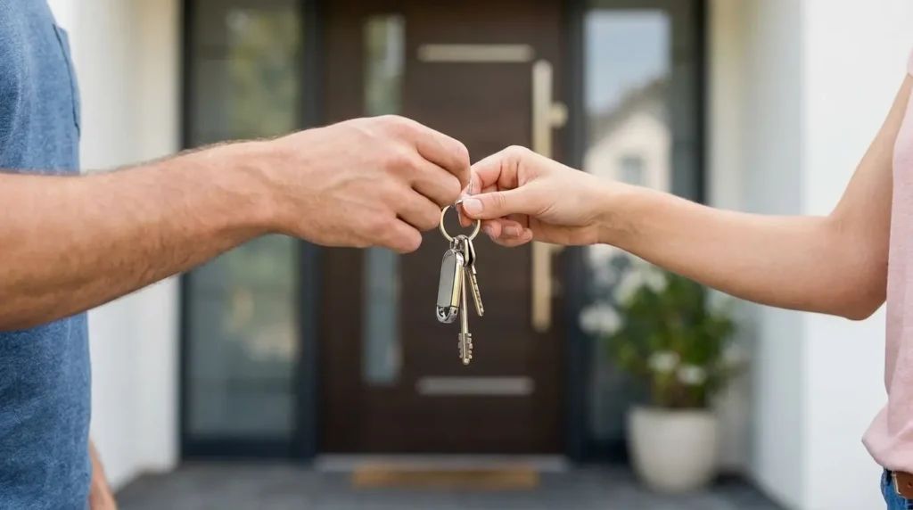 Remise des clés suite à une vente immobilière