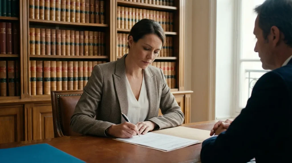 Acheteur qui signe l'annulation du compromis de vente