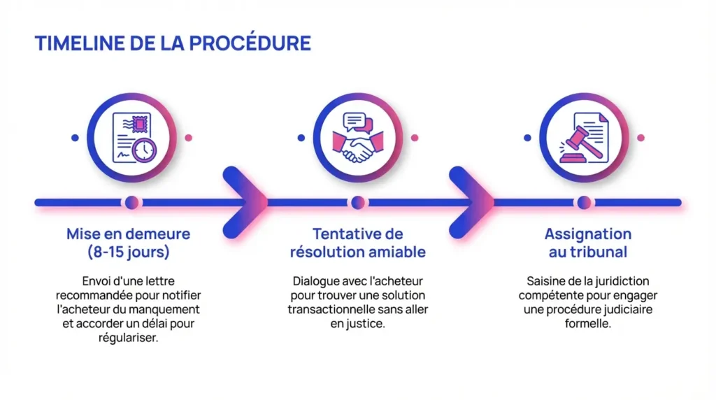 Chronologie d'une action en justice