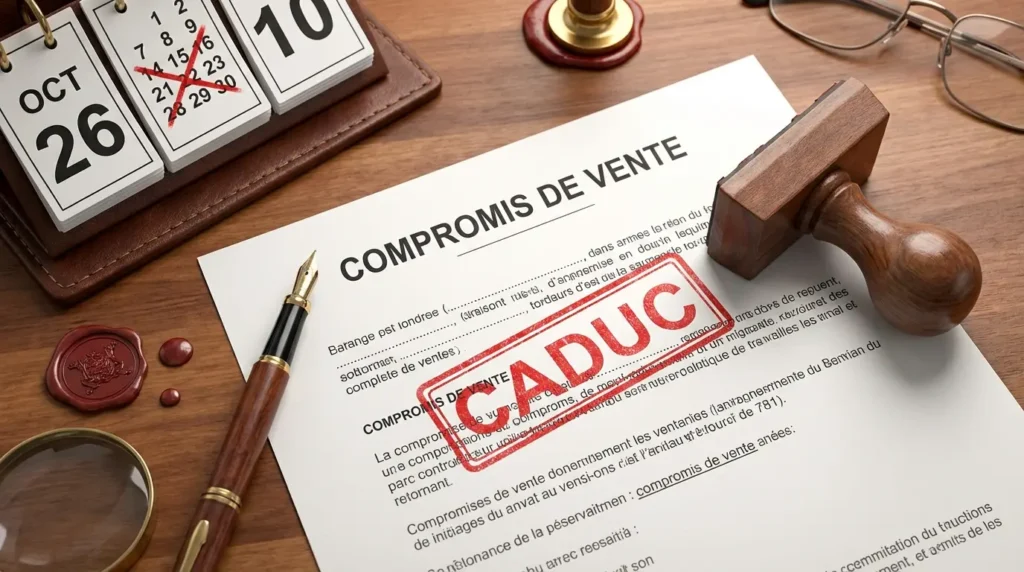 Compromis de vente caduc