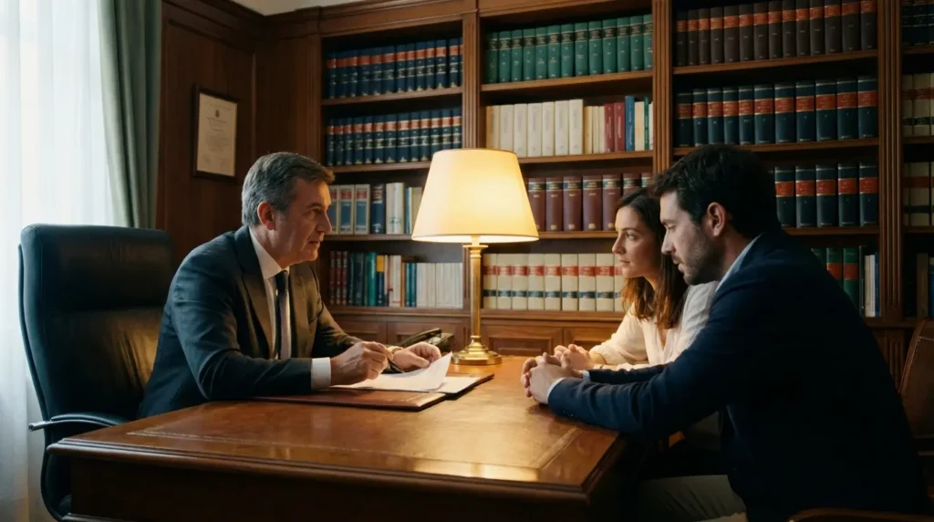 Consultation chez le notaire