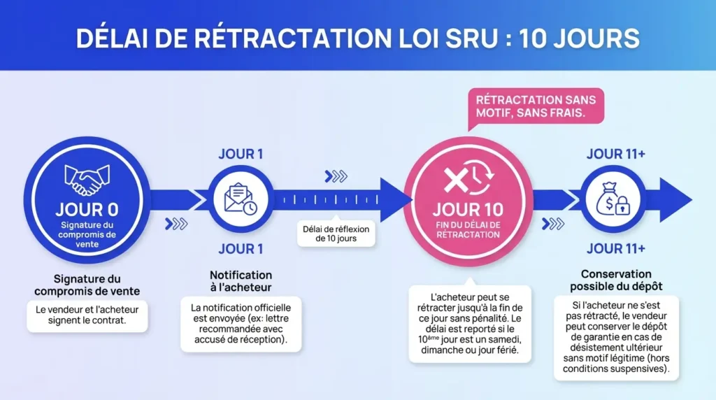 Délai de rétractation loi SRU
