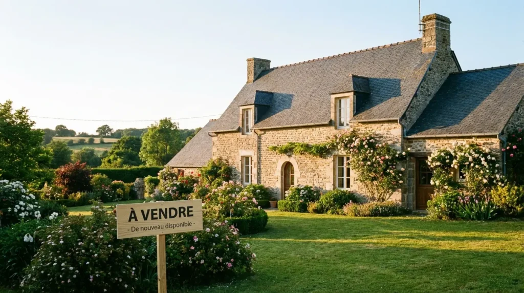 Bien immobilier remis en vente