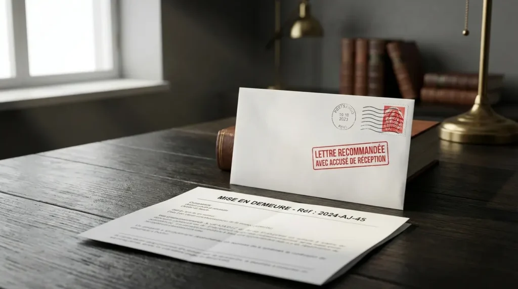 Contre proposition envoyée par lettre recommandée