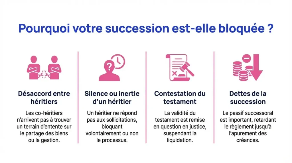 4 causes d'un blocage sur une succession