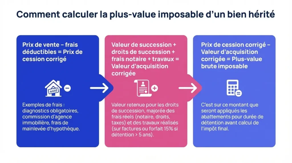 Comment calculer la plus-valueimposable d'un bien hérité