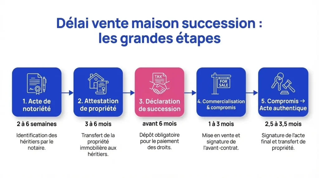 Délai de vente d'une maison en succession