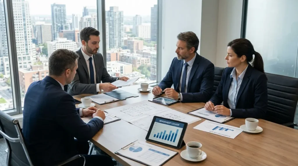 Discussion entre investisseurs