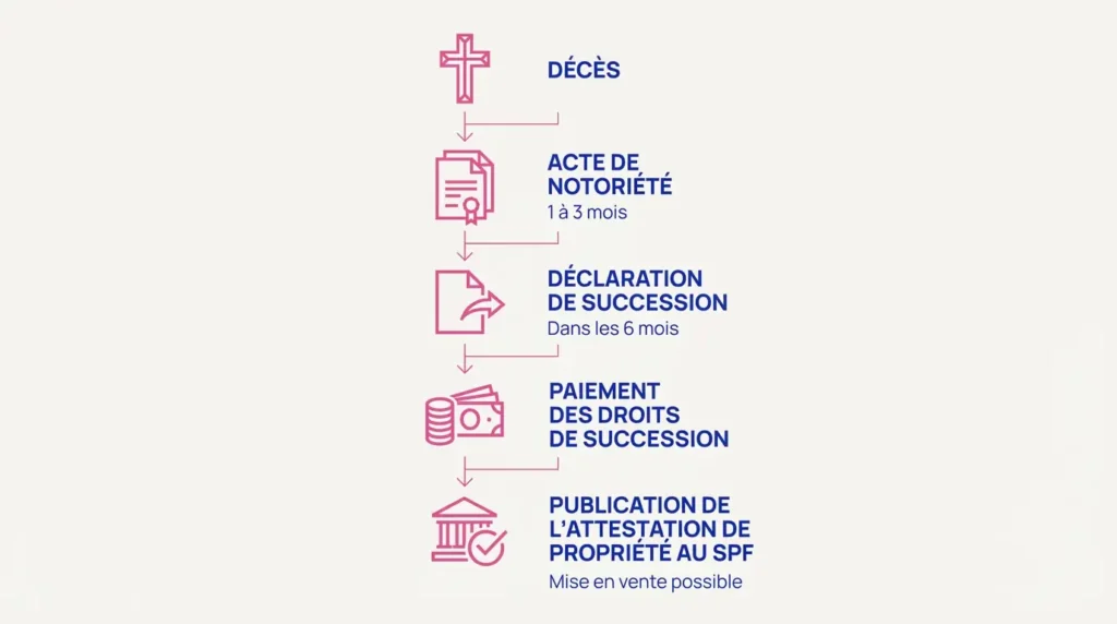 Etapes d'une vente en succession
