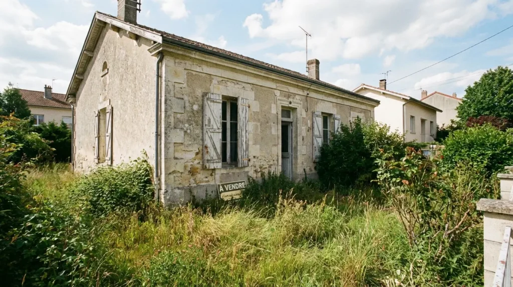 Maison en succession abandonnée