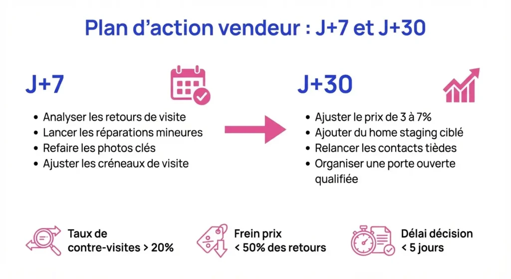 Gestion de la vente à J+7 et J+30