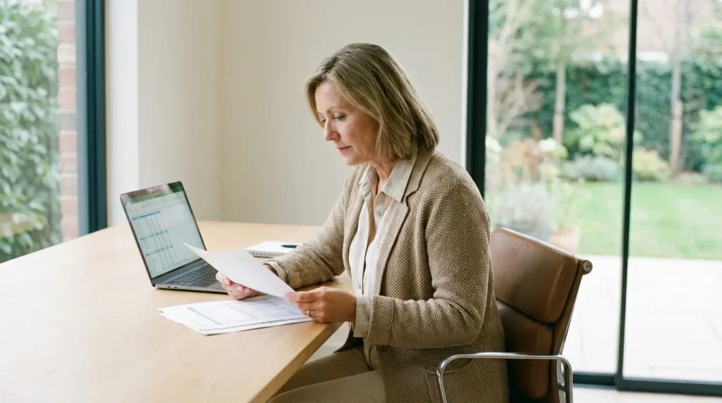 Propriétaire de murs commerciaux face aux chiffre du local