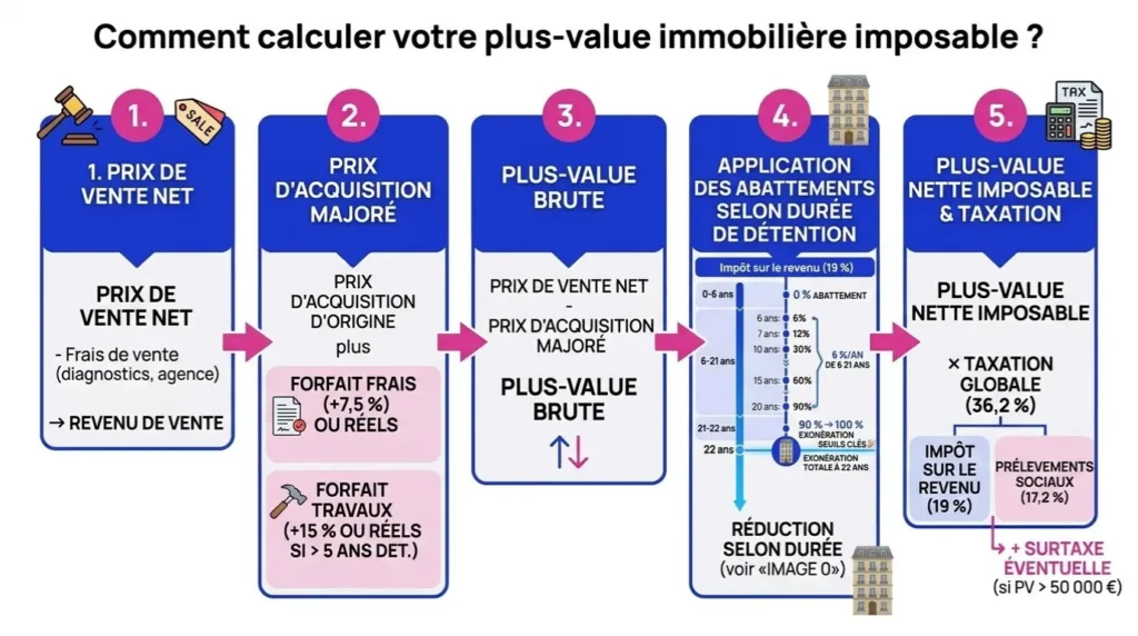 Comment calculer votre plus-value immobilière imposable 