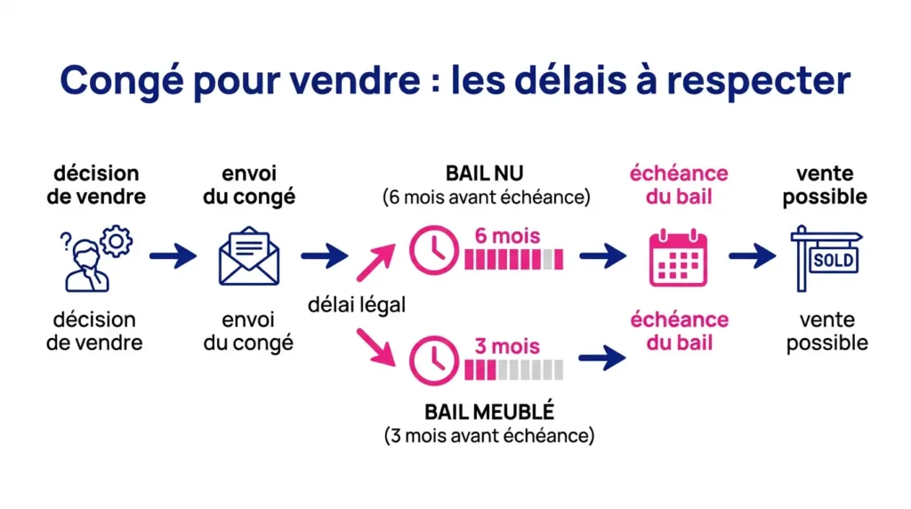 Congé à respecter pour vendre