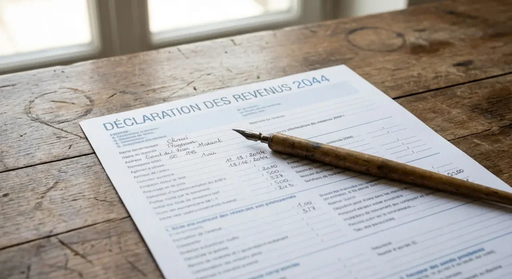 Document de déclaration des revenus