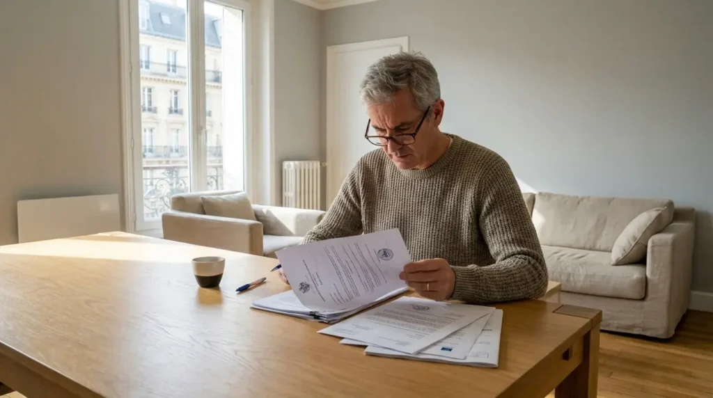 Homme face aux frais de succession