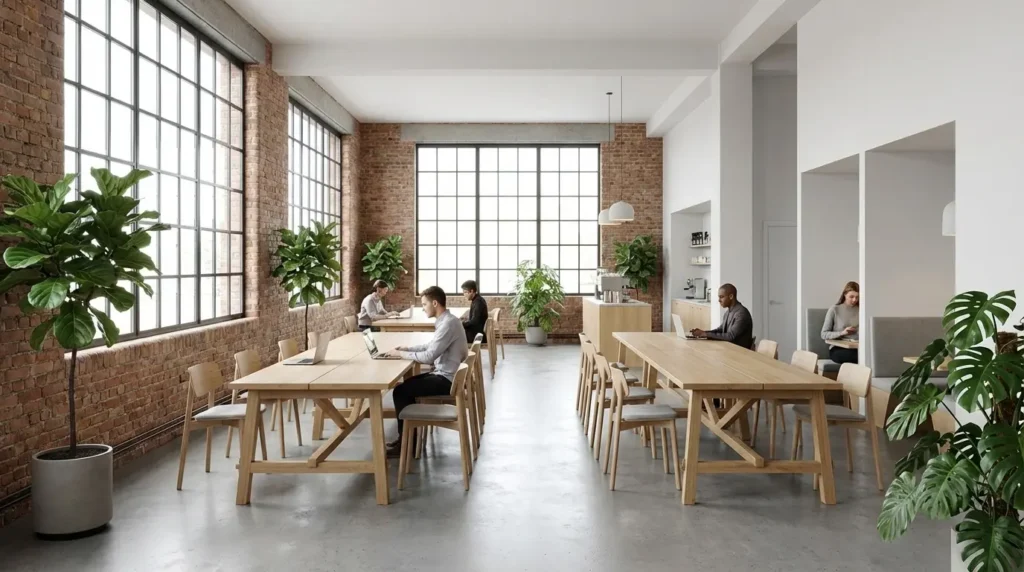 Local commercial utilisé pour un espace de coworking