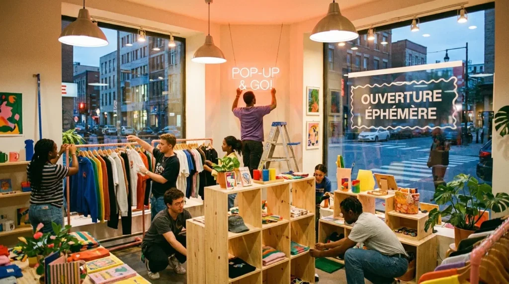 Location éphémère d'un local commercial