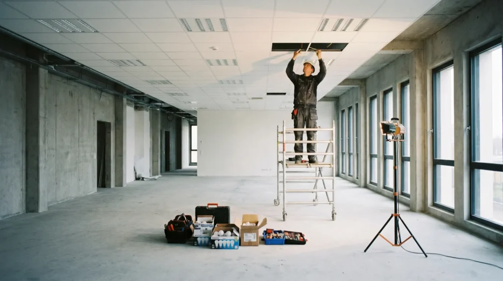 Travaux de rénovation d'un local commercial