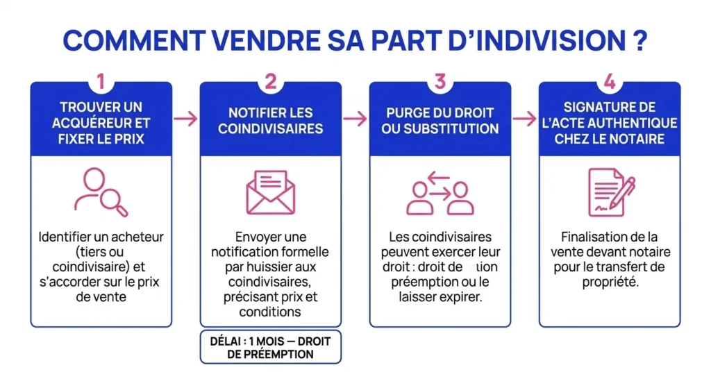 Comment vendre sa part d'indivision