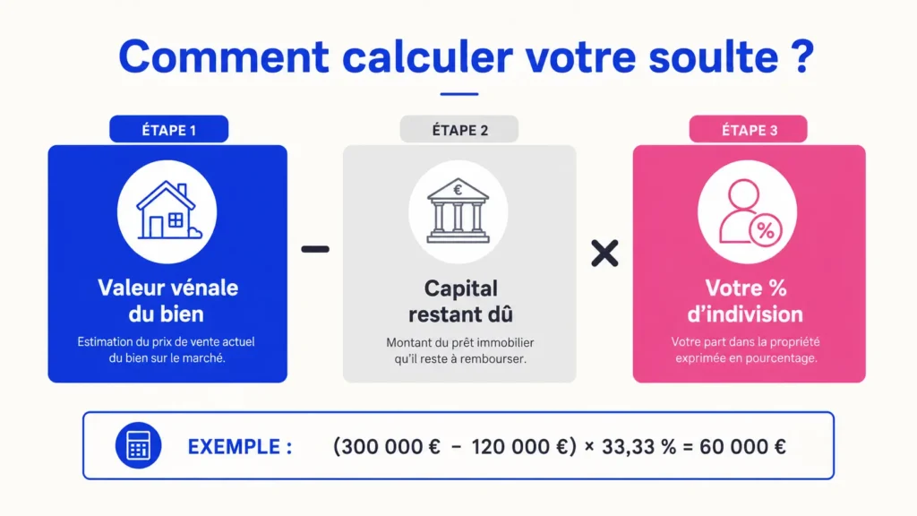 Comment calculer votre soulte