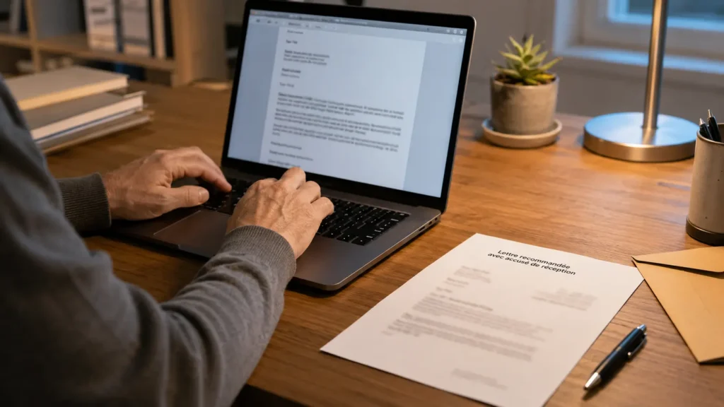 Rédaction d'un document pour le locataire